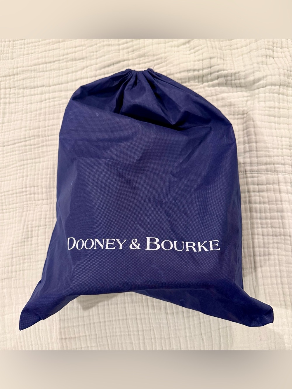 Dooney & Bourke Olive Green Leather Drawstring Bucket Bag w/ Tan Trim - Picture 9 of 9